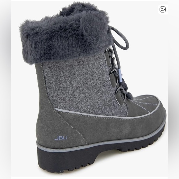 JBU Charcoal Fur-Lined Winter Boots - Picture 3 of 9